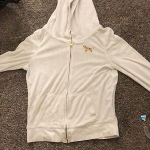 VS PINK WHITE AND GOLD JACKET